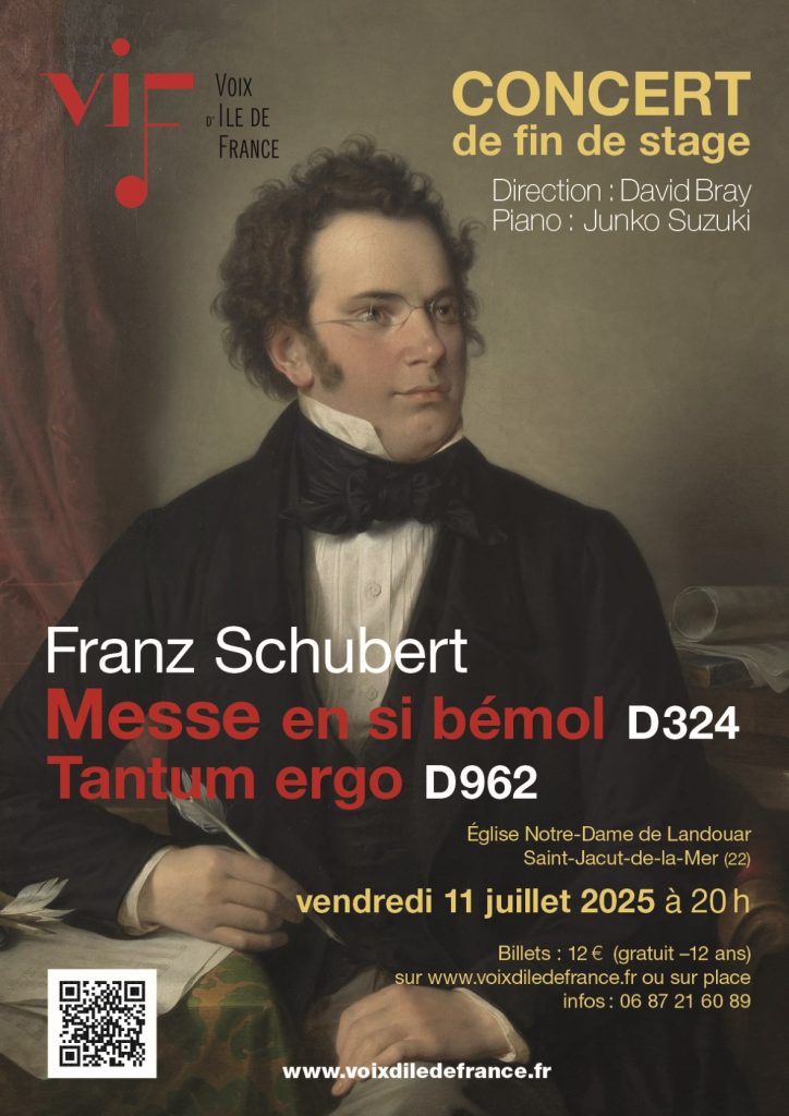 Affiche concert de fin de stage St Jacut 2025